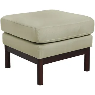 Svita Hocker Holly Weiß/Braun , Textil , 56x44x56 cm , Wohnzimmer, Sessel, Hocker & Hockerbänke, Sitzhocker