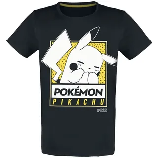 Pokémon Herren Pokemon, Schwarz, XL EU