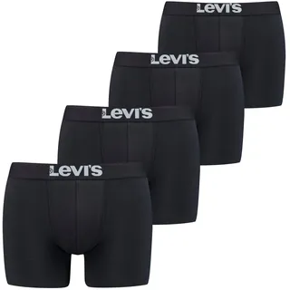 Levis Boxershorts Packung, 4er-Pack, mit breitem Logobund, schwarz
