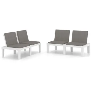 vidaXL Gartenbank 69 x 30 x 69 cm Weiß