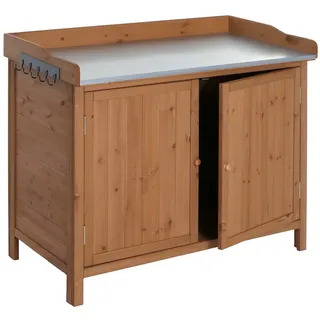 Mendler Geräteschrank HWC-L69 0,86 x 1,04 m Braun