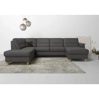 Home Affaire Wohnlandschaft Mikrofaser U-Form 3-Sitzer Braun