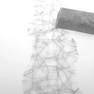 Sizoweb Tischband Wellenschnitt Silber ca. 12,5 cm Rolle 25 Meter 64W 003-R