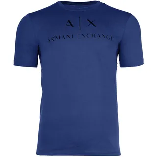 T-Shirt ARMANI EXCHANGE "T-Shirt 1er Pack", Herren, Gr. XXL, blau (mazarine blau), Obermaterial: 100% Baumwolle CO., Shirts T-Shirt