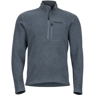 MARMOT Herren Drop Line 1/2 Reißverschluss Pullover Leichter 100 Gewicht Pullover Fleece Jacke Stahl Onyx, Größe S