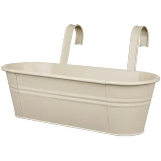 Butlers Hängetopf Zinc , Beige , Metall , 50x15x20 cm , Dekoration, Blumen & Blumentöpfe, Übertöpfe