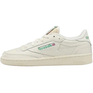 Reebok Club C 85 Vintage Sneaker, Chalk Alabaster Glen Green, 39 EU