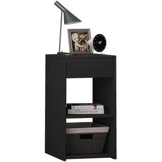 VCM Nachtschrank Sledo Maxi 35 x 35 x 65 cm Schwarz