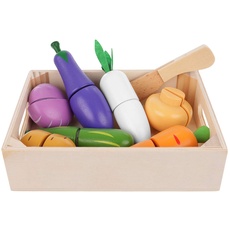 Bild von Küchenspielzeug Obst Gemüse Schneiden Lebensmittel Set Messer Brett 11207