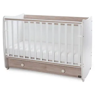 Lorelli Babybett Dream 60 x 120 cm umbaubar Schreibtisch Kinderbett Schaukelbett - Grau