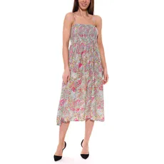 Aniston CASUAL 2 in 1 Midi-Kleid mit abnehmbaren Trägern auch als Rock tragbar Sommer-Kleid mit floralem Print 87089836 Grün/Bunt