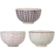 Bild von Schale Maya, rosa grau lila, Keramik, 3er Set