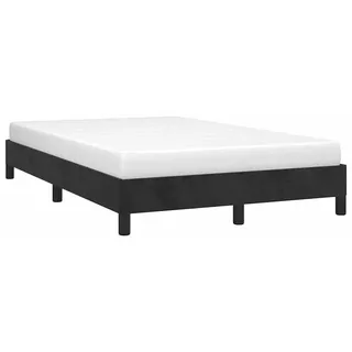 vidaXL Bettgestell ohne Matratze Schwarz 120x200 cm Samt - Schwarz