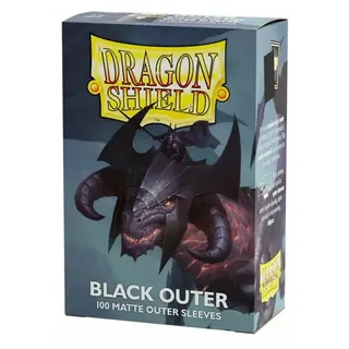 Arcane Tinmen Aps Arcane Tinmen Dragon Shield Standard Size Outer Sleeves - Matte Black (100 Sleeves)