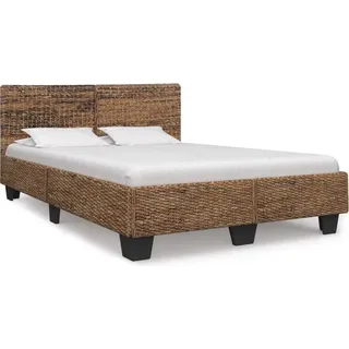 Bettgestell Natur Rattan 140 x 200 cm - Braun