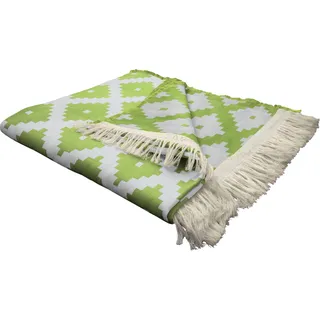 Adam Wohndecke »Maroccan Shiraz« mit aufregendem Muster, Kuscheldecke, grün