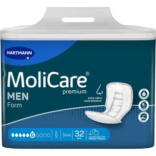 Hartmann MoliCare Premium Form MEN 6 Tropfen M 32 St.