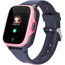DUTERI D 4G Smartwatch für Kinder,GPS Smartwatch mit Wasserdichter Echtzeit Position SOS Anti-Lost Videoanrufnachricht WiFi Schrittzähler für die frühkindliche Bildung für Jungen Mädchen,CAT Version