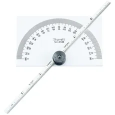 Starrett c493b, Winkelmesser und Tiefenmesser 0–180, 15,2 cm Klinge Länge