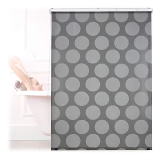 Relaxdays Duschrollo 120 x 240 cm grau