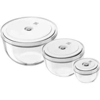 Zwilling Fresh & Save BOWLS Vakuumschüssel Set 6-tlg. Transparent/Weiß