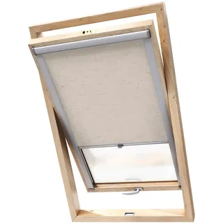 Stylo Verdunkelungsrollo für Dachfenster – für FAKRO-Fenster - 100% Verdunkelung - Aluminium für FAKRO-Fenster – Thermoisolierung – Mechanismus – Sonnenschutz FAKRO 78/118 Granit