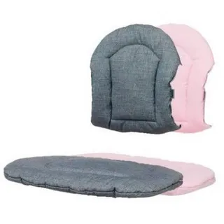 Stokke Stokke Nomi Kissen , Dunkelgrau, Hellrosa , Textil , Uni , Füllung: Polyester , 25x25x5.6 cm , Reach, Oeko-Tex® Standard 100 , schadstofffrei , Babymöbel & Kindermöbel, Babyzimmer, Hochstühle