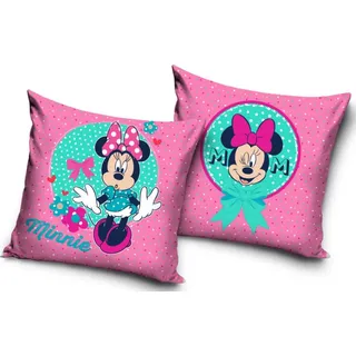 Disney Minnie Samt Kissenbezug 40x40 cm - Bunt