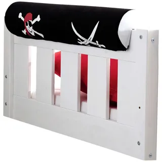 Mid.you Kinder-Nackenrolle , Schwarz, Weiß , Textil , Pirat , Füllung: Schaumstoff , 16.5x79 cm , formstabil , Babymöbel & Kindermöbel, Kinderzimmer & Jugendzimmer, Kinderbettzubehör