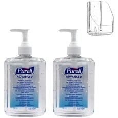 Purell Advanced Hygienisches Händedesinfektionsmittel 2 X 500Ml Pumpflasche Mit Wandhalterung