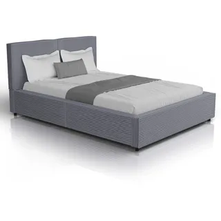 Polsterbett Salerno - Grau