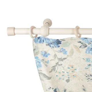 Gardinenstange SN DECO GROUP "Cafiro" Gr. 11, weiß (weiß antikfarben), L:420cm, Holzwerkstoff, Gardinenstangen, Gardinenstange, 28 mm, Holz, verschiedene Längen und Farben, Komplettset