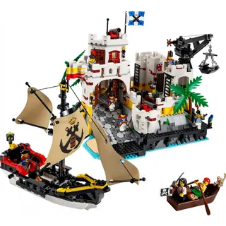 LEGO Icons Eldorado-Festung, Classic-Set für Erwachsene, Piraten-Modellbausatz mit Piratenschiff und 8 Minifiguren, nostalgisches Geschenk für Männer, Frauen, Ihn oder Sie aus den 1980ern 10320