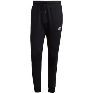 adidas Essentials Fleece Regular Tapered Hosen Schwarz S