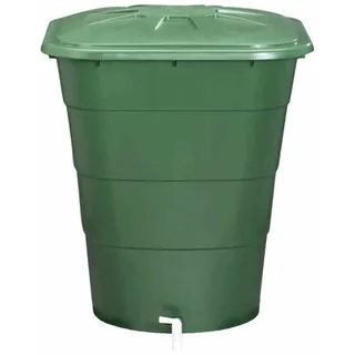 Regentonne 203l grün Wassertonne Regenfass Wasserfass Wasserspeicher Garten