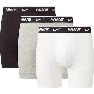 Nike Slips 3 Einheiten White / Grey Heather / Black M