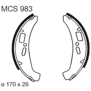 Bremsbackensatz TRW MCS983