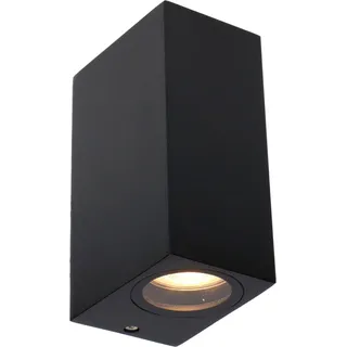 LED`s light Außen-Wandleuchte Eckig 2-flammig Schwarz