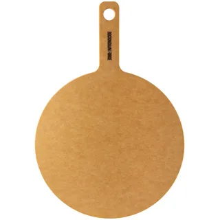 Rockingham Forge Holzfaser-Pizzabrett Natur, 30 cm Durchmesser, für 10-Zoll-Pizza, Hygienisches Pizzabrett aus Holz, Rundes Schneidebrett, Hitzebeständiger Pizzaschaufel aus Holz, Spülmaschinenfeste