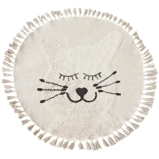 Beliani Kinderteppich Etseri 120/120 cm , Beige , Textil , 120x120 cm , Teppiche und Böden, Teppiche, Kinderteppiche