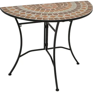 DEGAMO LUCCA Gartentisch 45 x 90 x 75 cm Mosaik terracotta