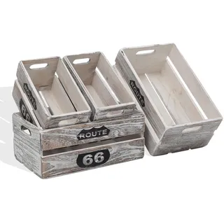 Mobili Rebecca Rebecca Mobili Aufbewahrungsbox 15 x 35 x 22 cm 4-tlg. weiß