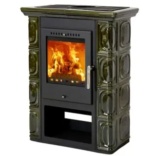 Thorma Kachelofen | Borgholm | 7 kW | Keramik Olivgrün