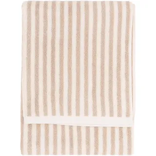 Yard Hebden Handtuch – Ultra Weich 100% Baumwolle Frottee Gestreift Luxus Badezimmer Handtuch (Natürlich – 50x100cm)