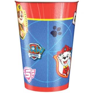 Amscan 9903820 - Becher Paw Patrol, 8 Stück, Papier, 250 ml, Pappbecher, Einwegbecher