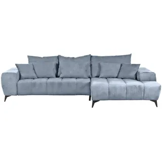 Carryhome Ecksofa , Blau , Textil , Füllung: Schaumstoff,Schaumstoff,Schaumstoff , Ottomane rechts, L-Form , 300x205 cm , Made in Eu , seitenverkehrt erhältlich, Rücken echt, elektrischer Sitzvorzug , Wohnzimmer, Sofas & Couches, Wohnlandschaften, Ecksofas