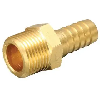 Nátrubok vonkajšie 6 mm 1/4 "mosadz