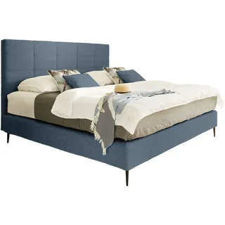 JOKA Polsterbett »Mattina« Strukturbezug, Matratze in H2 oder H3 wählbar, blau