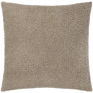 Yard Cabu Kissenbezug – Weicher, grober, strukturierter skandinavischer Bouclé-Bezug (Taupe – 55x55cm)