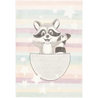 Pergamon Kinder Teppich Maui Kids Waschbär , Textil , Animalprint , 80x150 cm , Teppiche und Böden, Teppiche, Kinderteppiche